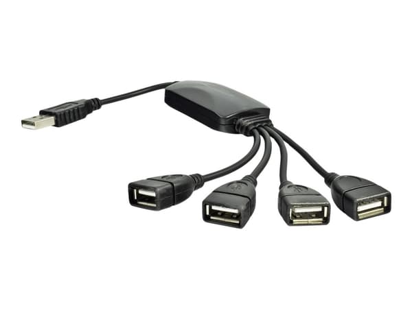 Akyga AK-AD-13 - Hubb - 4 x USB 2.0 - skrivbordsmodell