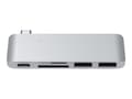 Pikkukuva 5 / 5: Satechi Type-C Pass Through USB Hub USB-C latausportilla - Hub - 2 x SuperSpeed USB 3.0 + 1 x SuperSpeed USB 3.0 (oplader) - pöytätietokoneet