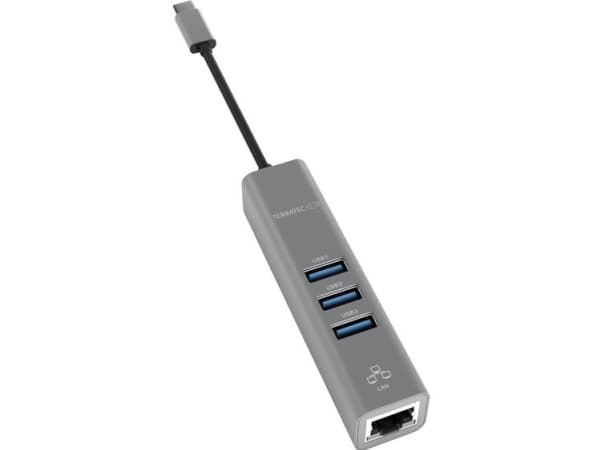 Terratec Connect c2, USB 3.2 Gen 1 (3.1 Gen 1) Type-C, Silver, RJ-45, USB 3.2 Gen 1 (3.1 Gen 1) Type-A, Kina, USB, Windows 10