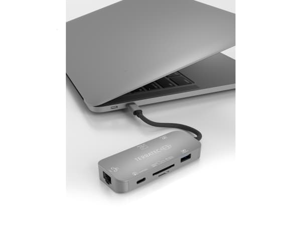 Terratec Connect C8, USB 2.0 Type-C, Grå, USB 3.2 Gen 1 (3.1 Gen 1) Type-C, USB, Windows 10, 1 styck
