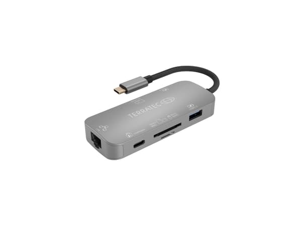 Terratec Connect C8, USB 2.0 Type-C, Grå, USB 3.2 Gen 1 (3.1 Gen 1) Type-C, USB, Windows 10, 1 styck
