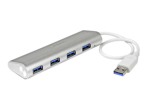 StarTech.com Bärbar USB 3.0-hubb med 4 portar och inbyggd kabel