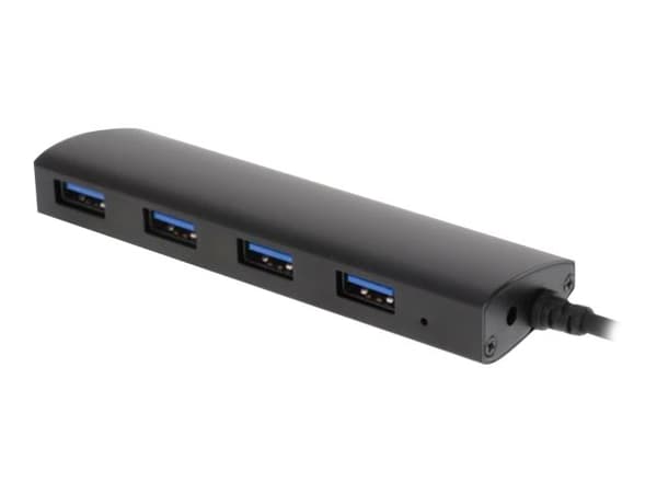 DELTACO UH-481 - Hub - 4 x SuperSpeed USB 3.0 - stasjonær