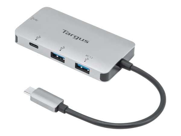 Targus - Hubb - 2 x USB 3.2 Gen 1 + 1 x USB-C 3.2 Gen 1 + 1 x USB-C 3.2 Gen 1 (strömförsörjning) - skrivbordsmodell