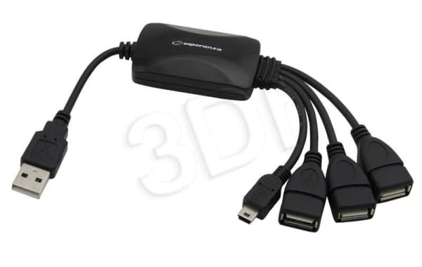 Esperanza - Hubb - 4 x USB 2.0 - skrivbordsmodell