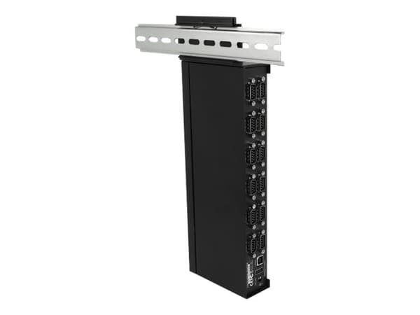 Delock USB 2.0 to 12 Port Serial RS-232 Hub with surge protection and extended temperature range - Seriell adapter - USB 2.0 - RS-232 x 12 - svart