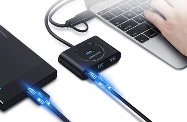Ugreen 40850, USB 3.2 Gen 2 (3.1 Gen 2) Type-A, USB 3.2 Gen 1 (3.1 Gen 1) Type-A, 5000 Mbit/s, Svart, Windows 10, Windows 7, Windows 8, Windows 8.1,