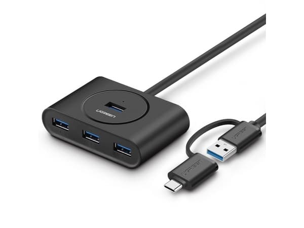 Ugreen 40850, USB 3.2 Gen 2 (3.1 Gen 2) Type-A, USB 3.2 Gen 1 (3.1 Gen 1) Type-A, 5000 Mbit/s, Svart, Windows 10, Windows 7, Windows 8, Windows 8.1,