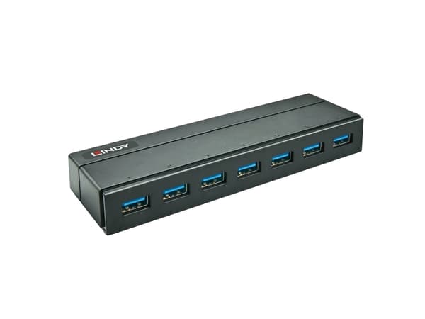 Lindy 43228, USB 3.2 Gen 1 (3.1 Gen 1) Type-A, USB 3.2 Gen 1 (3.1 Gen 1) Type-A, USB 3.2 Gen 1 (3.1 Gen 1), 5000 Mbit/s, Sort, Plast