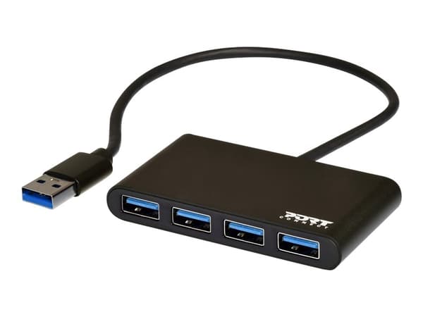PORT Connect - Hubb - 4 x SuperSpeed USB 3.0 - skrivbordsmodell