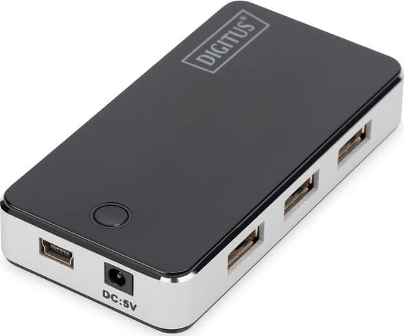 DIGITUS DA-70222 - Hubb - 7 x USB 2.0 - skrivbordsmodell
