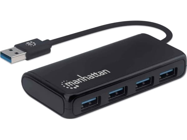 Manhattan 164900, USB 3.2 Gen 1 (3.1 Gen 1) Type-A, USB 3.2 Gen 1 (3.1 Gen 1) Type-A, 5000 Mbit/s, Sort, Acrylonitrilbutadienstyren, 0,135 m