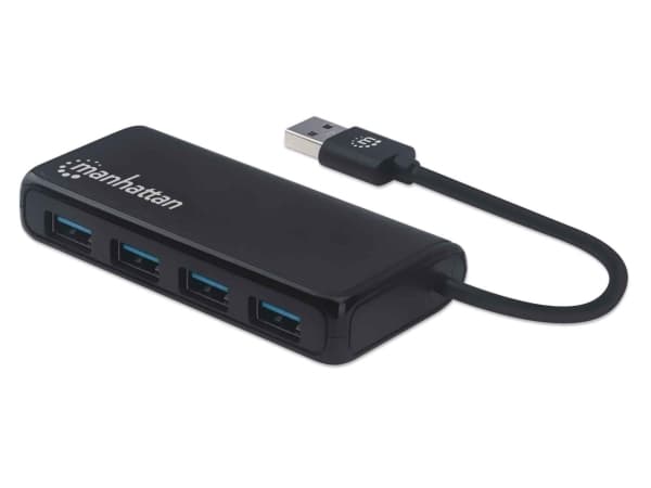 Manhattan 164900, USB 3.2 Gen 1 (3.1 Gen 1) Type-A, USB 3.2 Gen 1 (3.1 Gen 1) Type-A, 5000 Mbit/s, Sort, Acrylonitrilbutadienstyren, 0,135 m