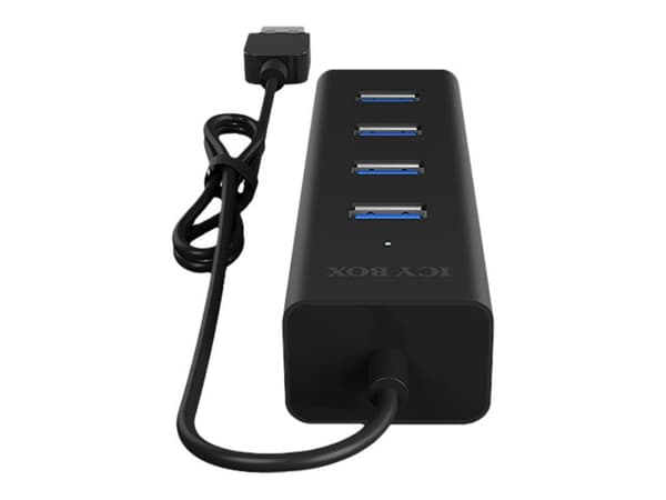 ICY BOX IB-HUB1409-U3 - Hubb - 4 x SuperSpeed USB 3.0 - skrivbordsmodell