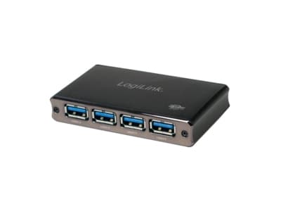 LogiLink UA0282, USB 3.2 Gen 1 (3.1 Gen 1) Micro-B, USB 3.2 Gen 1 (3.1 Gen 1) Type-A, 5000 Mbit/s, Svart, Gjuten aluminium, Kina
