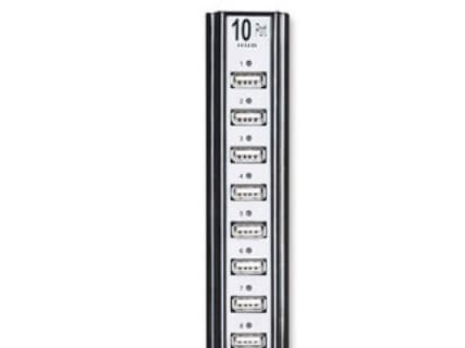 Manhattan 161572, USB 2.0, USB 2.0, 480 Mbit/s, Sort, Sølv, Plast, Kraft indikator