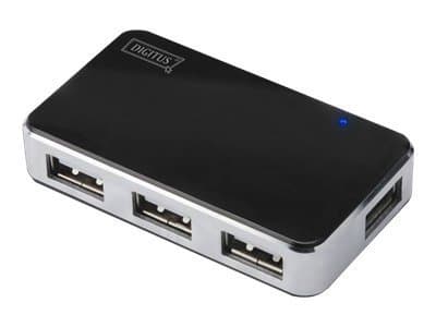 DIGITUS DA-70220 - Hubb - 4 x USB 2.0 - skrivbordsmodell