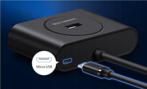 Ugreen 20290, USB 3.2 Gen 1 (3.1 Gen 1) Type-A, USB 3.2 Gen 1 (3.1 Gen 1) Type-A, 5000 Mbit/s, Svart, 1 styck