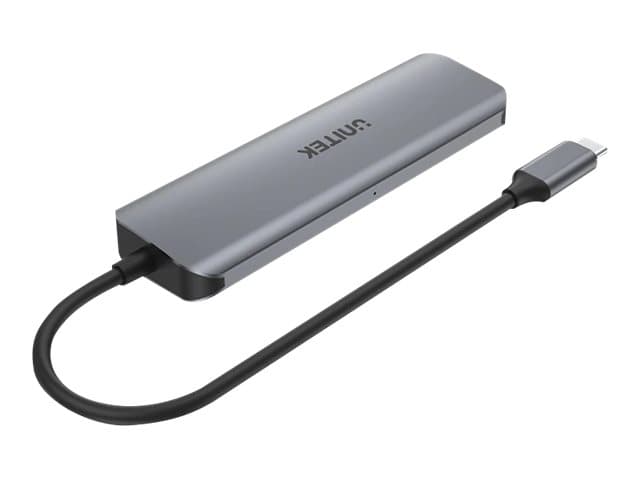 Unitek uHUB P5+ H1107B - Hubb - 4 x USB 3.1 Gen 1 + 1 x USB-C 3.1 Gen 1 - skrivbordsmodell