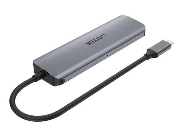 Unitek uHUB P5+ H1107A - Hub - 4 x USB 3.1 Gen 1 + 1 x mikro-USB - stasjonær