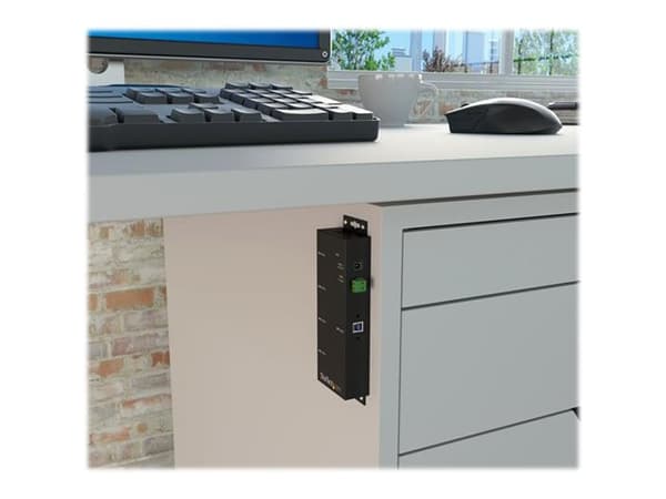 StarTech.com USB 3.0-hubb med 4 portar - Industriell USB-A-hubb i metall - USB-datahubb som kan monteras på vägg eller skrivbord - TAA-kompatibel USB