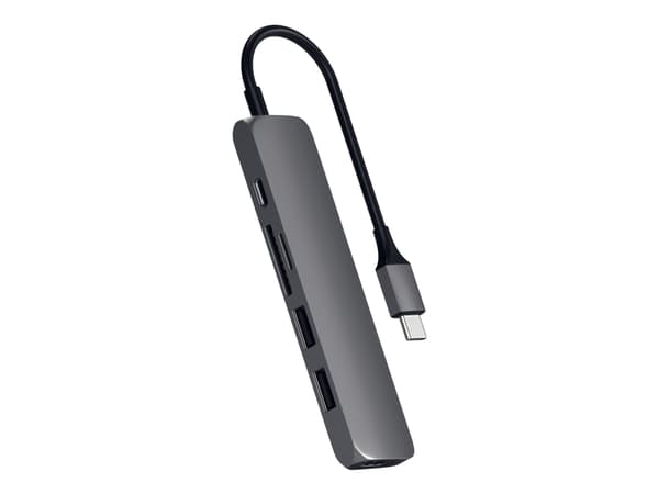 Satechi Slim Type-C Multi-Port Adapter V2 - Telakointiasema - USB-C
