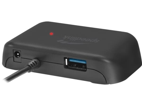 SPEEDLINK SL-140202-BK, USB 3.2 Gen 1 (3.1 Gen 1) Type-C, USB 3.2 Gen 1 (3.1 Gen 1) Type-A, 5000 Mbit/s, Svart, Status, 0,2 m