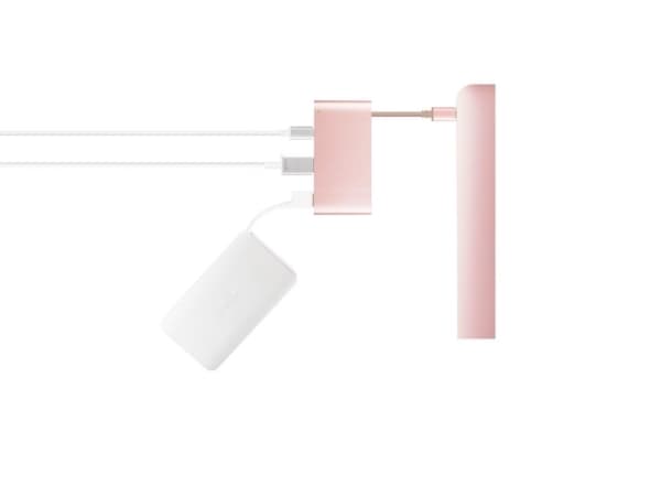 Moshi 99MO084207, USB 3.2 Gen 1 (3.1 Gen 1) Type-C, Pink gold, HDMI, Thunderbolt 3, USB 3.2 Gen 1 (3.1 Gen 1) Type-A, USB 3.2 Gen 1 (3.1 Gen 1) Type-