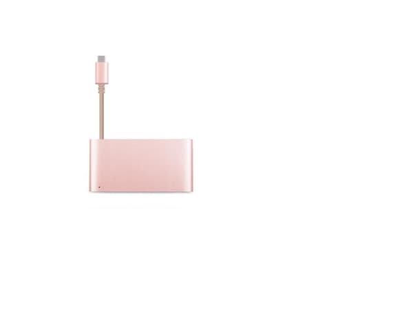 Moshi 99MO084207, USB 3.2 Gen 1 (3.1 Gen 1) Type-C, Pink gold, HDMI, Thunderbolt 3, USB 3.2 Gen 1 (3.1 Gen 1) Type-A, USB 3.2 Gen 1 (3.1 Gen 1) Type-