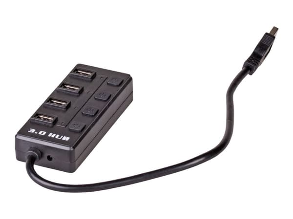 Akyga AK-AD-33 - Hubb - 4 x SuperSpeed USB 3.0 - skrivbordsmodell