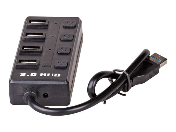Akyga AK-AD-33 - Hubb - 4 x SuperSpeed USB 3.0 - skrivbordsmodell
