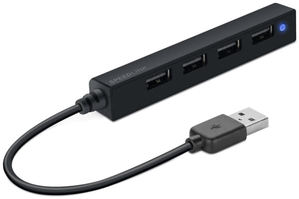 SPEEDLINK SNAPPY SLIM - Keskitin - 4 x USB 2.0 - pöytätietokoneet