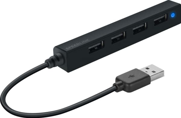 SPEEDLINK SNAPPY SLIM - Keskitin - 4 x USB 2.0 - pöytätietokoneet