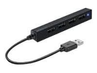 SPEEDLINK SNAPPY SLIM - Hubb - 4 x USB 2.0 - skrivbordsmodell