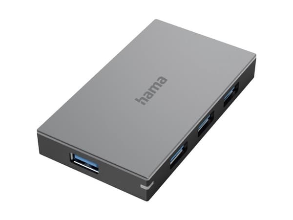 Hama - Hubb - 4 x SuperSpeed USB 3.0 - skrivbordsmodell - AC 100/240 V