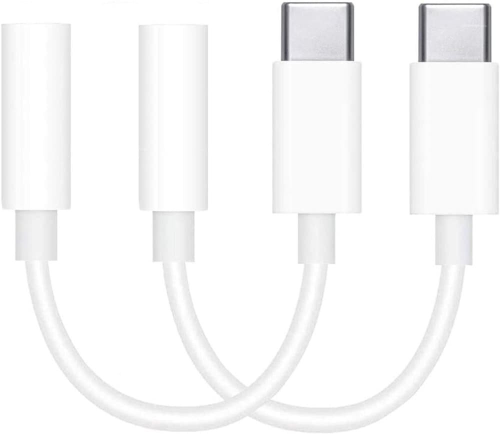 (2st) Adapter USB-C till 3.5mm (Samsung S20 5G) hörlurar
