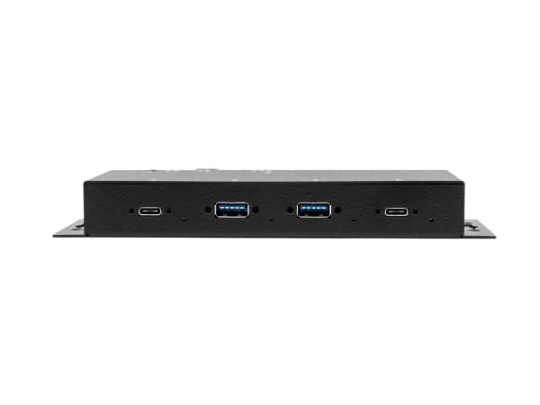 EXSYS EX-1234HMVS, USB 3.2 Gen 1 (3.1 Gen 1) Type-C, USB 3.2 Gen 1 (3.1 Gen 1) Type-A, USB 3.2 Gen 1 (3.1 Gen 1) Type-C, 5000 Mbit/s, Svart, Metall,