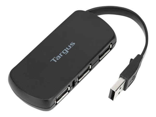 Targus ACH114EU gränssnittshubbar USB 2.0 480 Mbit/s Svart