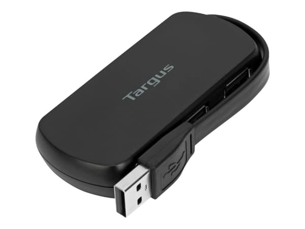 Targus ACH114EU gränssnittshubbar USB 2.0 480 Mbit/s Svart