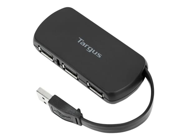 Targus ACH114EU gränssnittshubbar USB 2.0 480 Mbit/s Svart