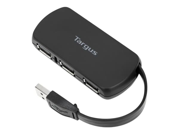 Targus ACH114EU gränssnittshubbar USB 2.0 480 Mbit/s Svart