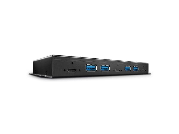 Lindy 43275 gränssnittshubbar USB 3.2 Gen 2 (3.1 Gen 2) Type-A 10000 Mbit/s Svart