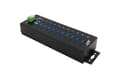 Miniatyrbild 2 av 4: EXSYS EX-1510HMVS, USB 3.2 Gen 1 (3.1 Gen 1) Type-B, USB 3.2 Gen 1 (3.1 Gen 1) Type-A, 5000 Mbit/s, Svart, Metall, Aktivitet, Energiljus