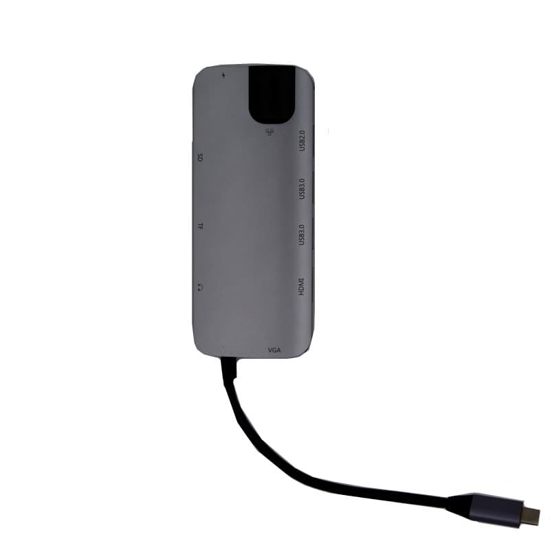USB-C-hub 10x1 HDMI Ultra HD 4K VGA USB 3.0 2.0 PD