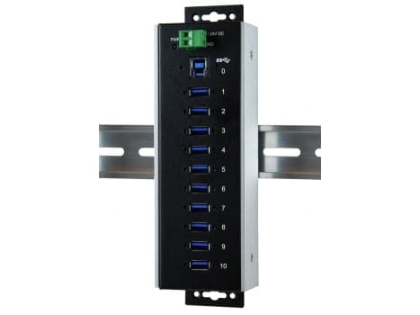 EXSYS EX-1110HMVS-WT, USB 3.2 Gen 1 (3.1 Gen 1) Typ-B, USB 3.2 Gen 1 (3.1 Gen 1) Typ-A, 5000 Mbps, Svart, CE, FCC, ROHS, 197,5 mm