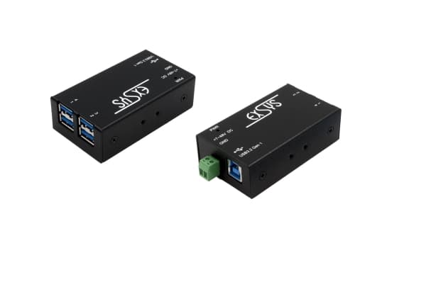 EXSYS EX-1181HMS, USB 3.2 Gen 1 (3.1 Gen 1) Type-B, USB 3.2 Gen 1 (3.1 Gen 1) Type-A, 5000 Mbit/s, Svart, Metall, 1,5 m
