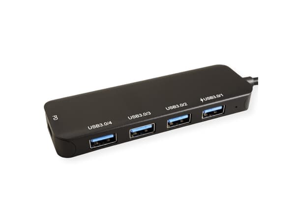 Value 14.99.5038, USB 3.2 Gen 1 (3.1 Gen 1) Type-C, USB 3.2 Gen 1 (3.1 Gen 1) Type-A, USB 3.2 Gen 1 (3.1 Gen 1) Type-C, 5000 Mbit/s, Grå, Gjuten alum