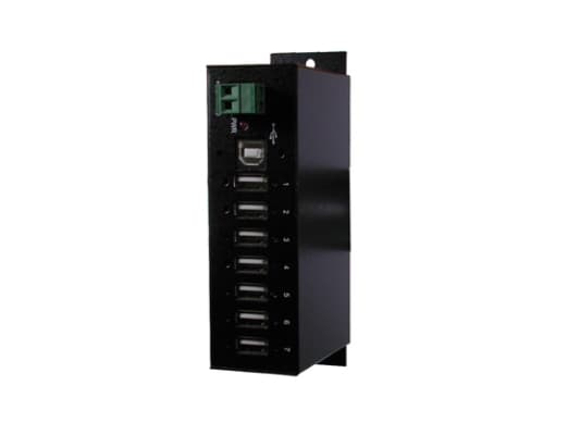 EXSYS USB 2.0 HUB 7-Port, 480 Mbit/s, Musta, Metalli, 98SE/ME/2000/XP(32&64)/Vista(32&64)/Win7(32&64) WIN CE/Server(2000, 2003 & 2008), Linux, MAC, 2