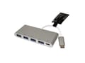 Miniatyrbild 4 av 5: ROLINE USB 3.1, USB 3.0 (3.1 Gen 1) Type-A, USB 3.1 (3.1 Gen 2) Type-C, Sølv, Hvid, 94 mm, 40 mm, 11 mm
