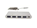 Miniatyrbild 5 av 5: ROLINE USB 3.1, USB 3.0 (3.1 Gen 1) Type-A, USB 3.1 (3.1 Gen 2) Type-C, Sølv, Hvid, 94 mm, 40 mm, 11 mm